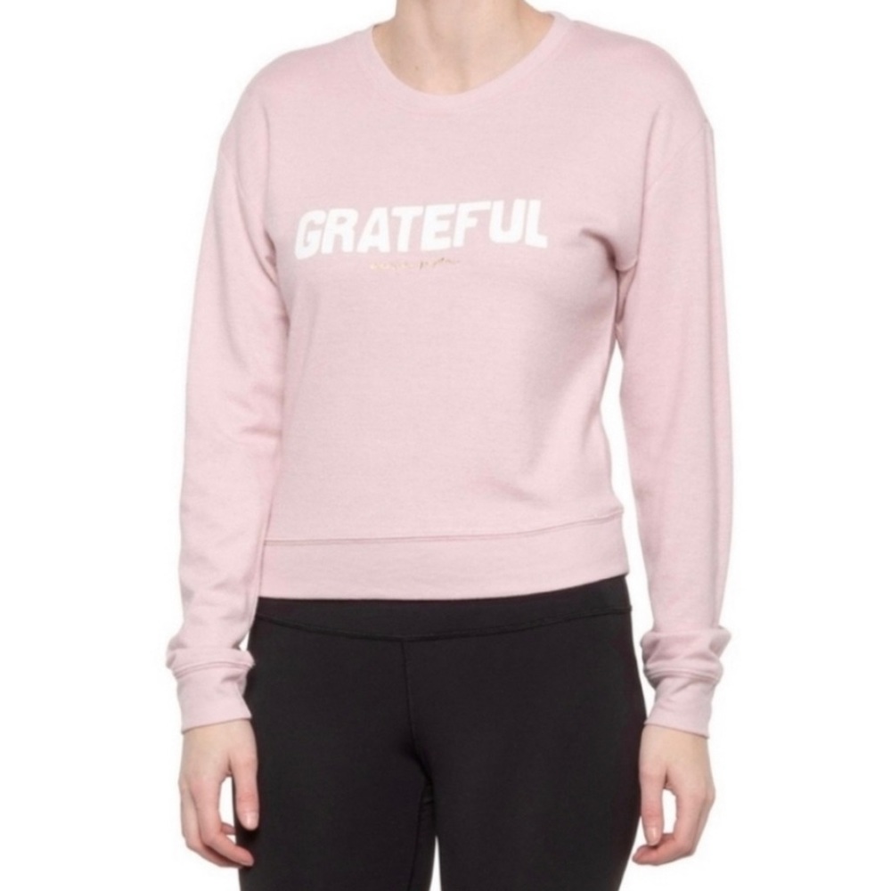 NWT, Spiritual Gangster Pink “Grateful” Sweater